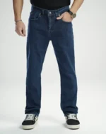 شلوار جین اسلیم فیت مدل wrangler دیپ بلو