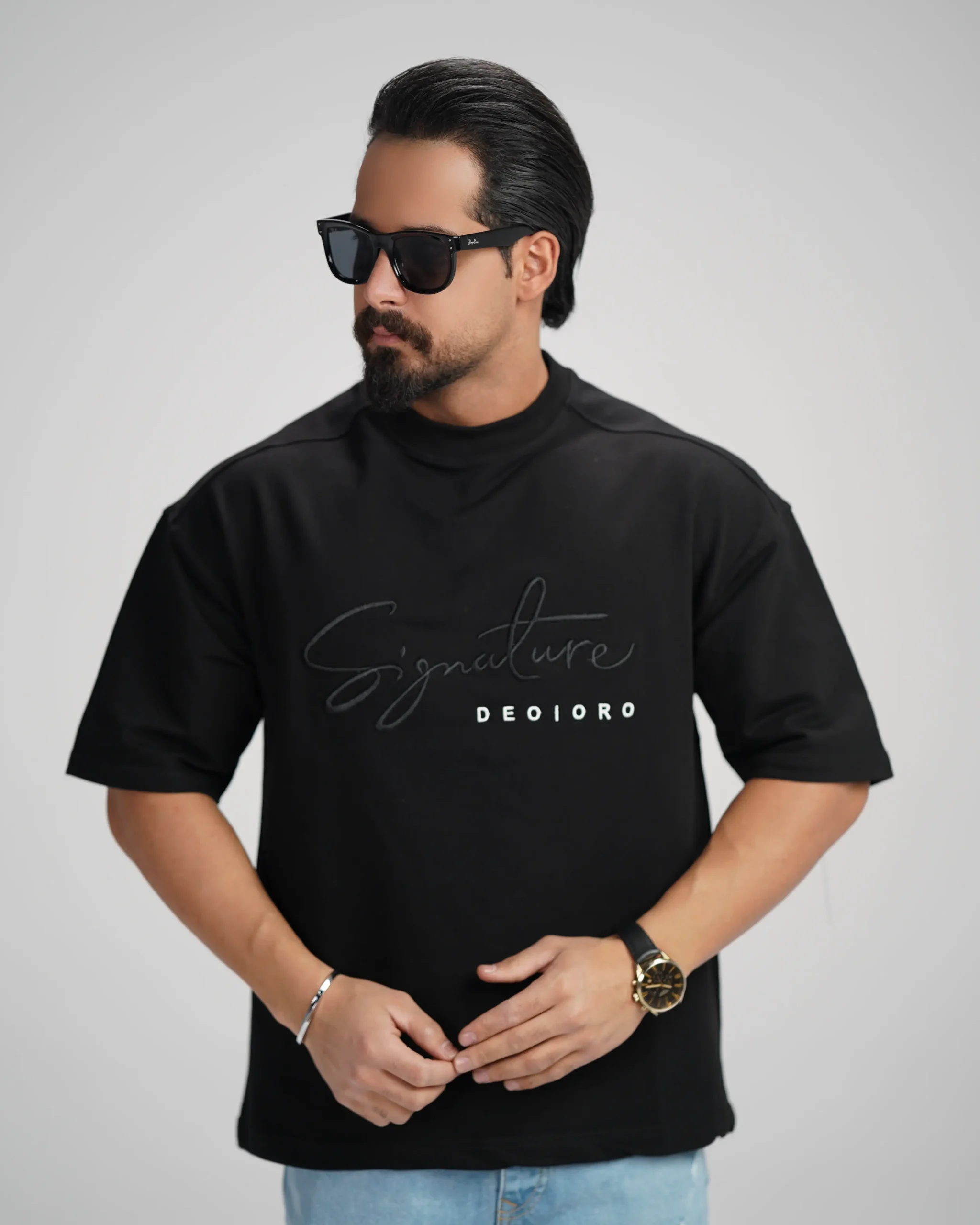 تیشرت مردانه طرح Signature Deoiro